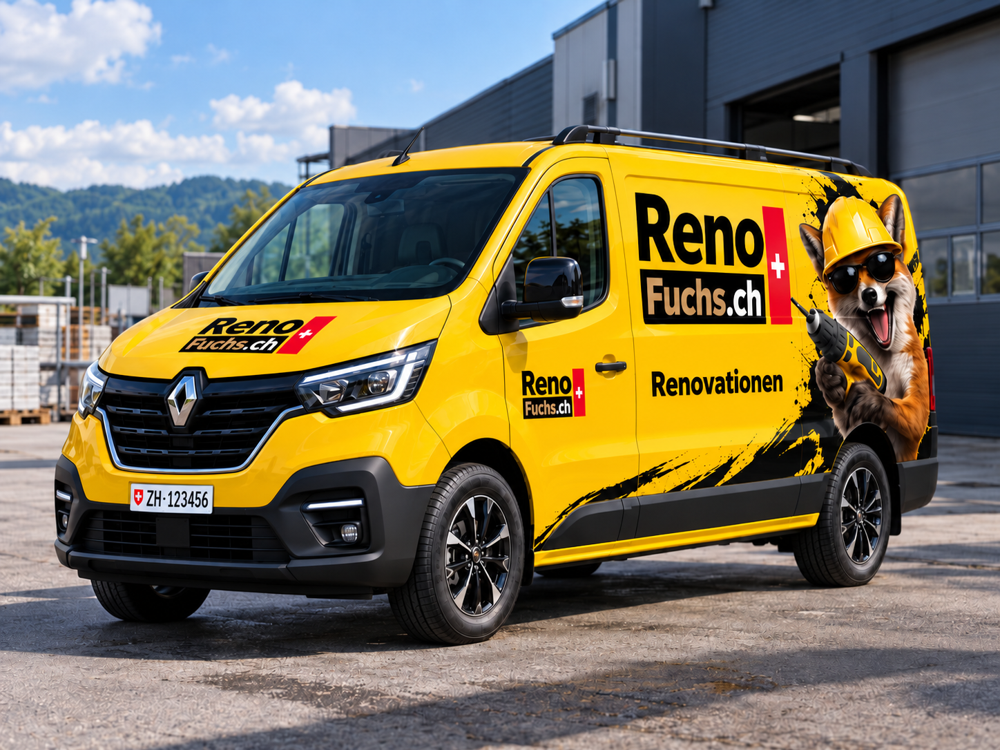 Renofuchs branded van