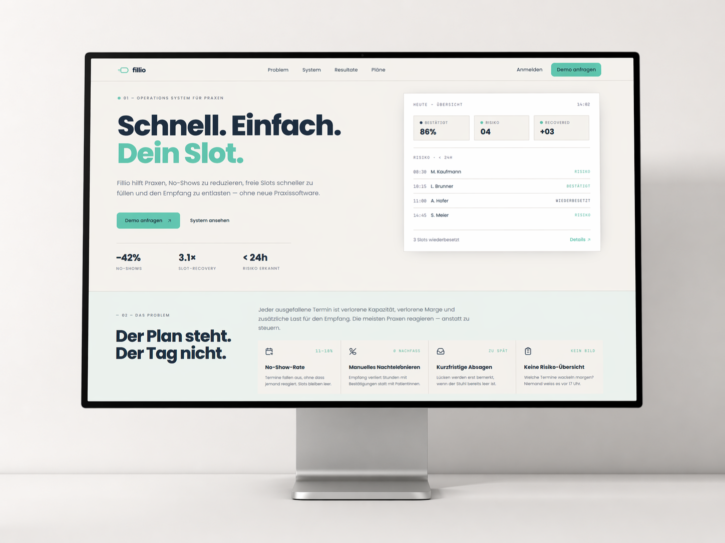 Fillio — Brand identity · Logo · Typography · Colour system