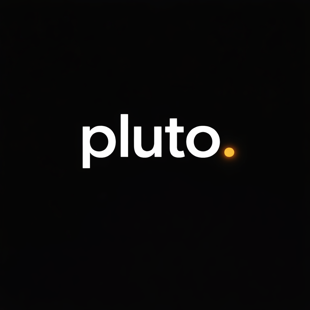 Pluto — Brand identity · Logo · Colour system · App icons